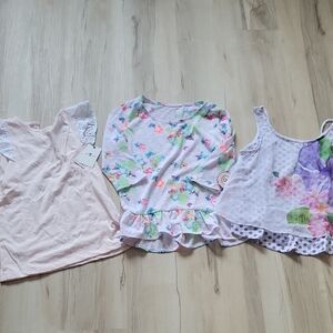 New SO Kids Tees - Floral and Lace Set
